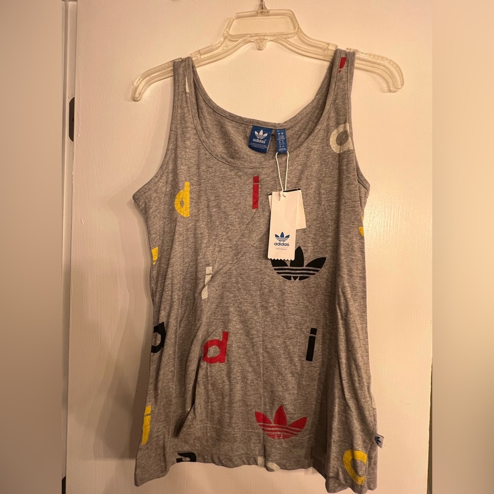 NWT Medium Adidas Grey Tank Top